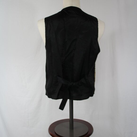 Vintage Axessorium Safari Vest Animal Print - Lion Tiger Zebra Y2K 80s 90s - Picture 6 of 9